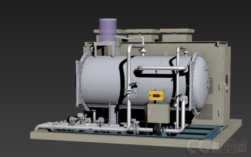 机械模型 工厂模型 蒸汽机 工业模型 罐子 机械管道 工业模型 机械厂